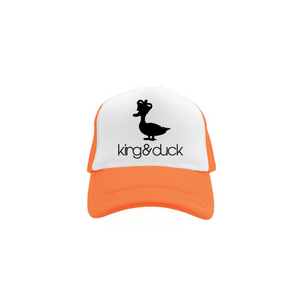 King & Duck Trucker Hat - Orange