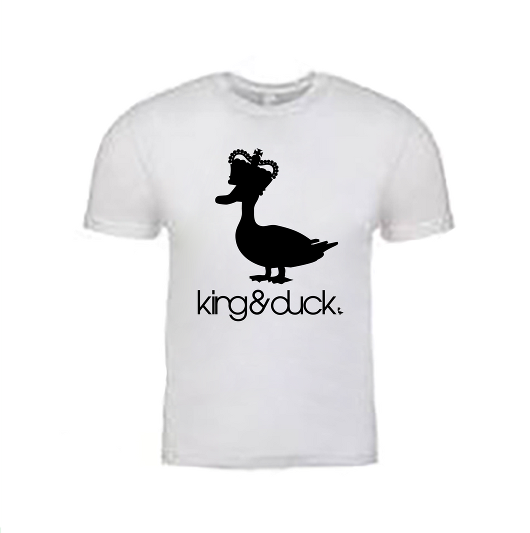 King & Duck Logo Tee - White